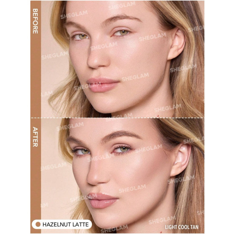 SHEGLAM Sun Sculpt Liquid Contour – Hazelnut Latte | Matte Finish,ormula