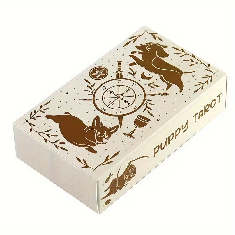 Adorable Cute Kawaii Puppy Dog Tarot Card Deck – 78-Card Deck