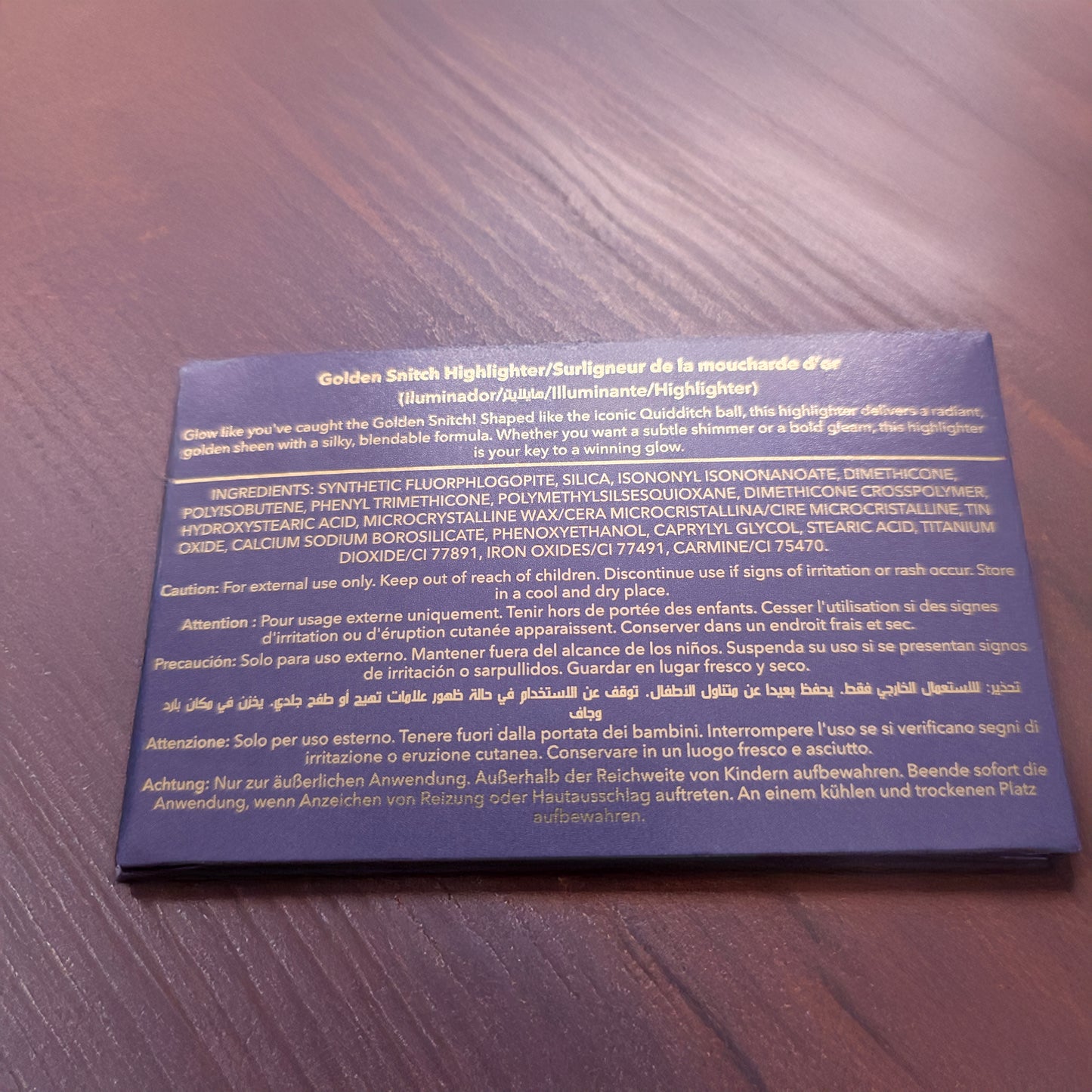 Harry Potter Quidditch Golden Snitch Winged Gold Highlighter