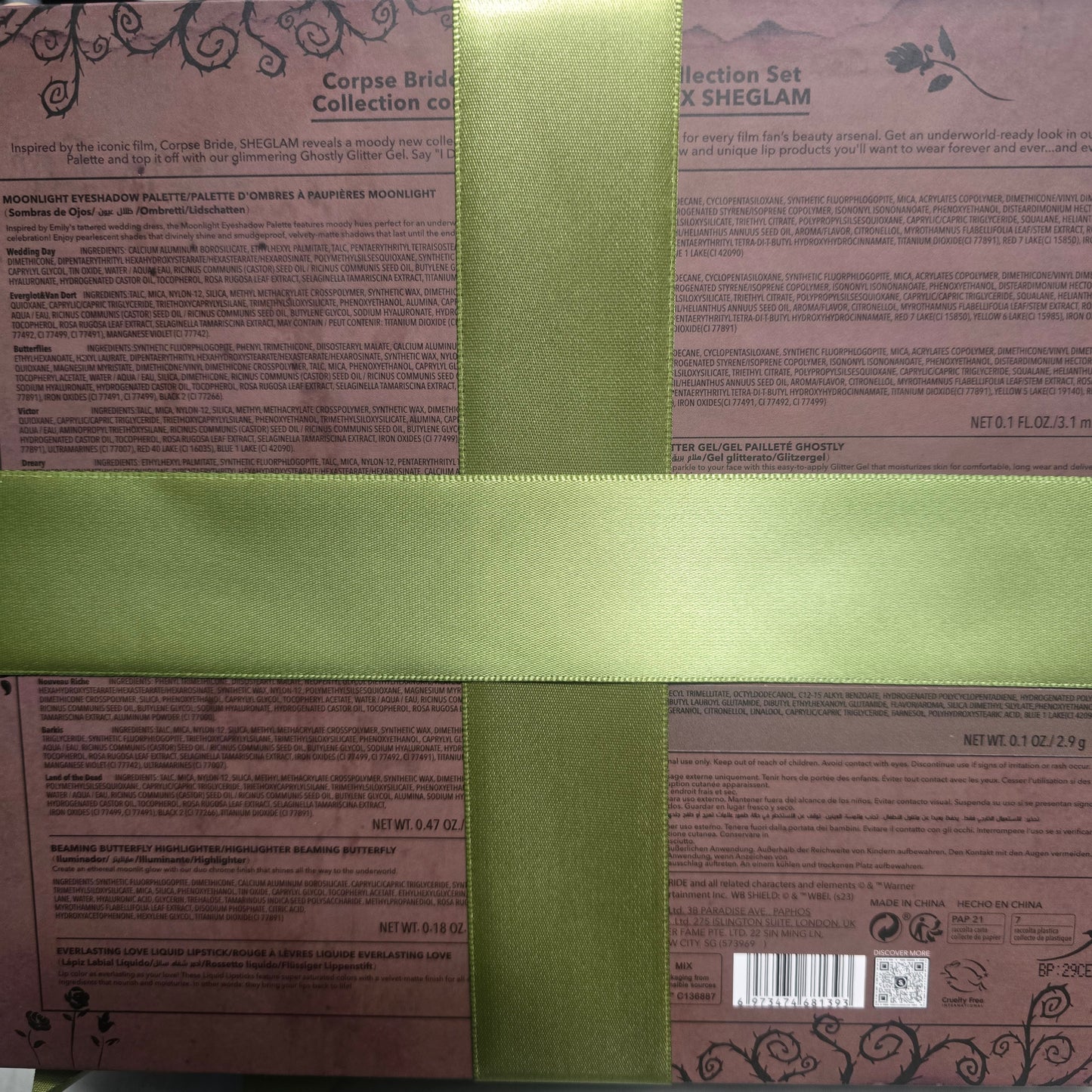 Tim Burton's Corpse Bride Official Make Up Set - Make Up Collect in Gift Box