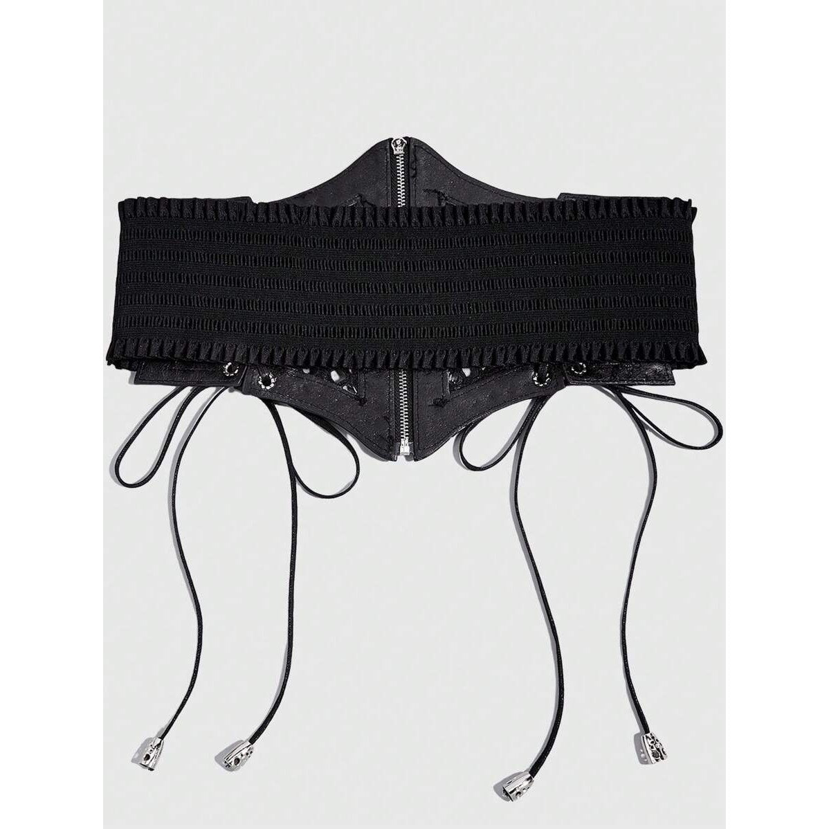 Goth Gothic Emo Punk Corset Waist Cincher Style Charm Lace Up Belt