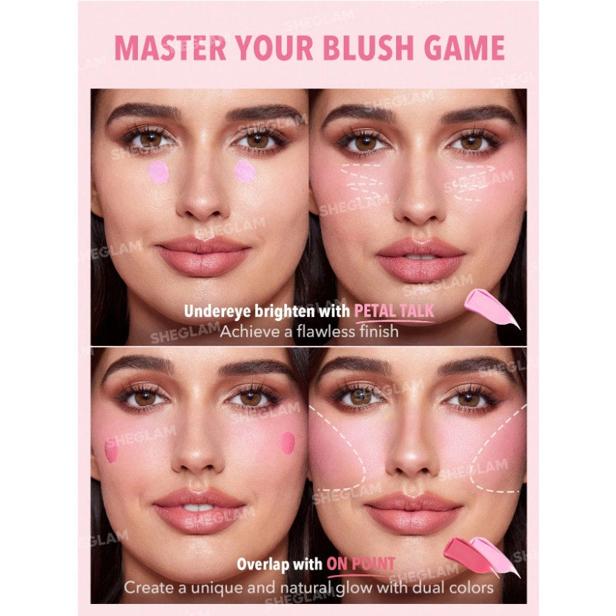 SHEGLAM Liquid Blush “Petal Talk” | Bright Baby Pink | Hydrating Matte Finish
