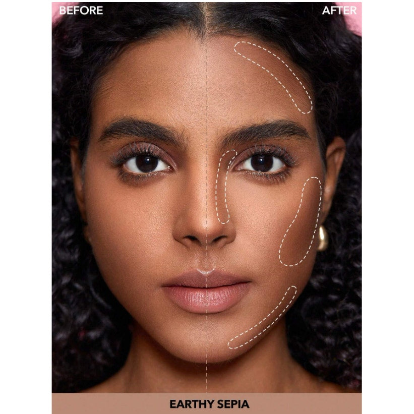 SHEGLAM Snatch & Define Contour Stick - Earthy Sepia | Cream Contour