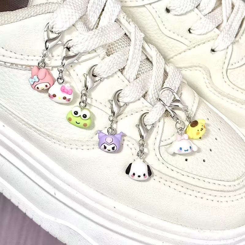 Sanrio 7pcs Shoe Charms Decoration Melody Kuromi for Sneakers, Boots, Shoelaces