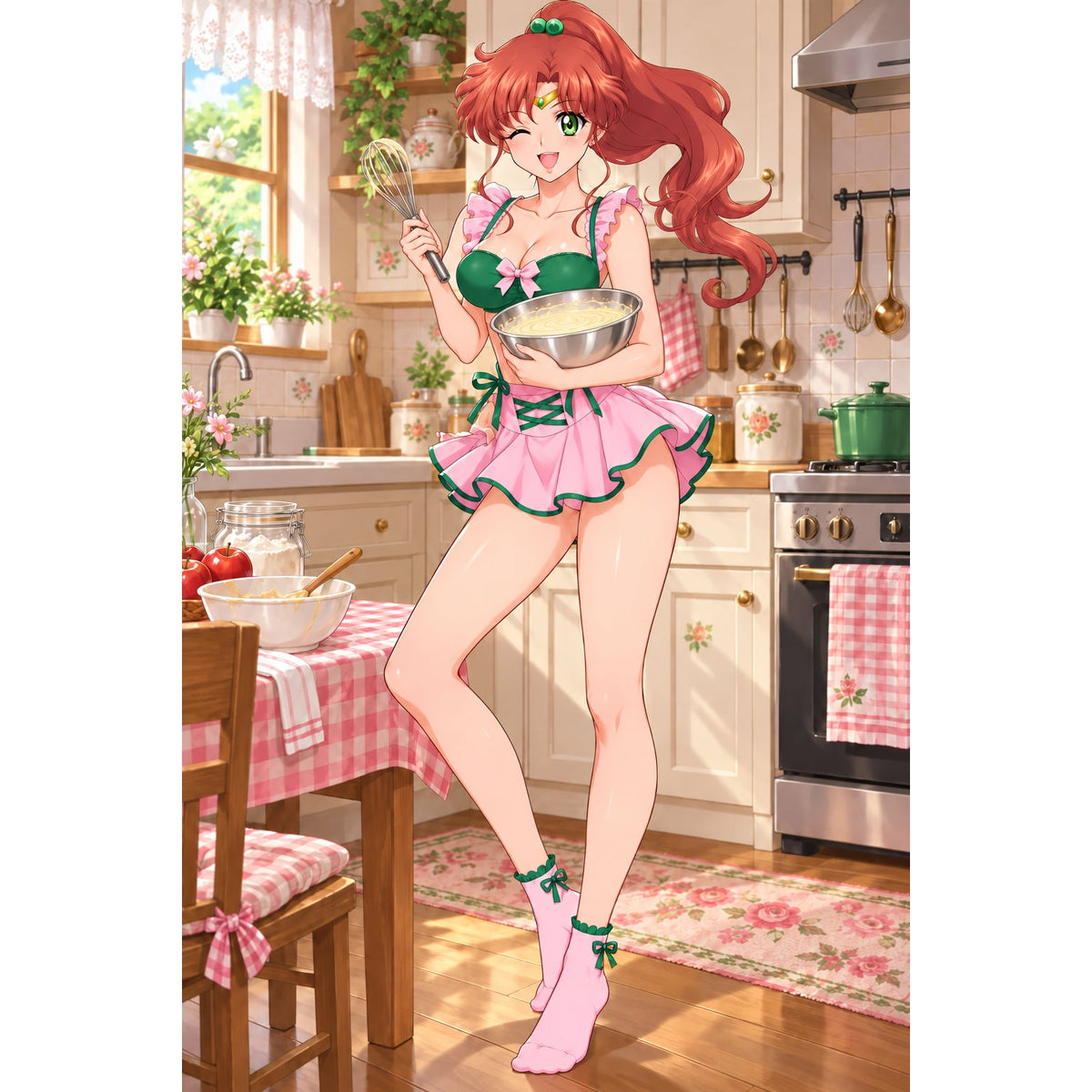 Anime Cartoon Cosplay Sexy Sailor Guardian Jupiter Sheer Lingerie Outfit S