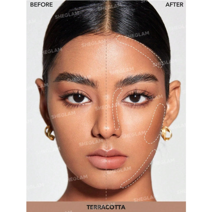 SHEGLAM Snatch & Define Contour Stick - Terracotta | Cream Contour for Medium