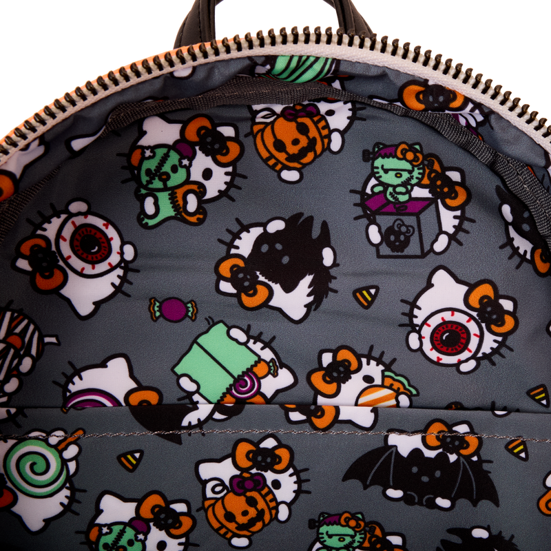 Loungefly Sanrio NYCC Hello Kitty Skeleton Costume Glow Mini Backpack