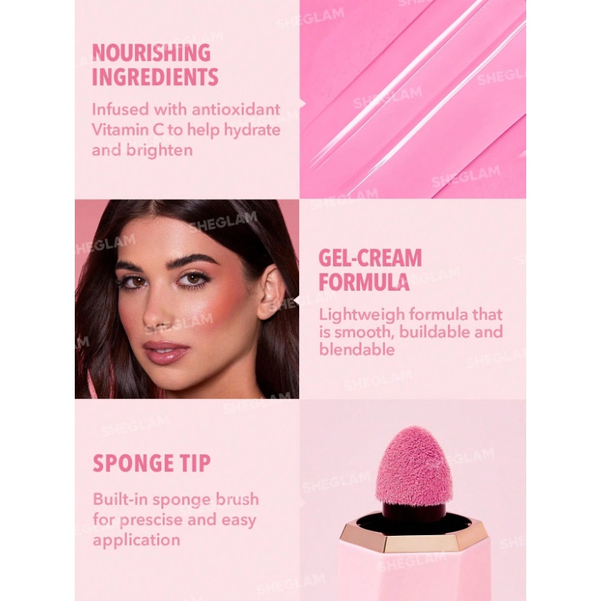 SHEGLAM Liquid Blush “Petal Talk” | Bright Baby Pink | Hydrating Matte Finish