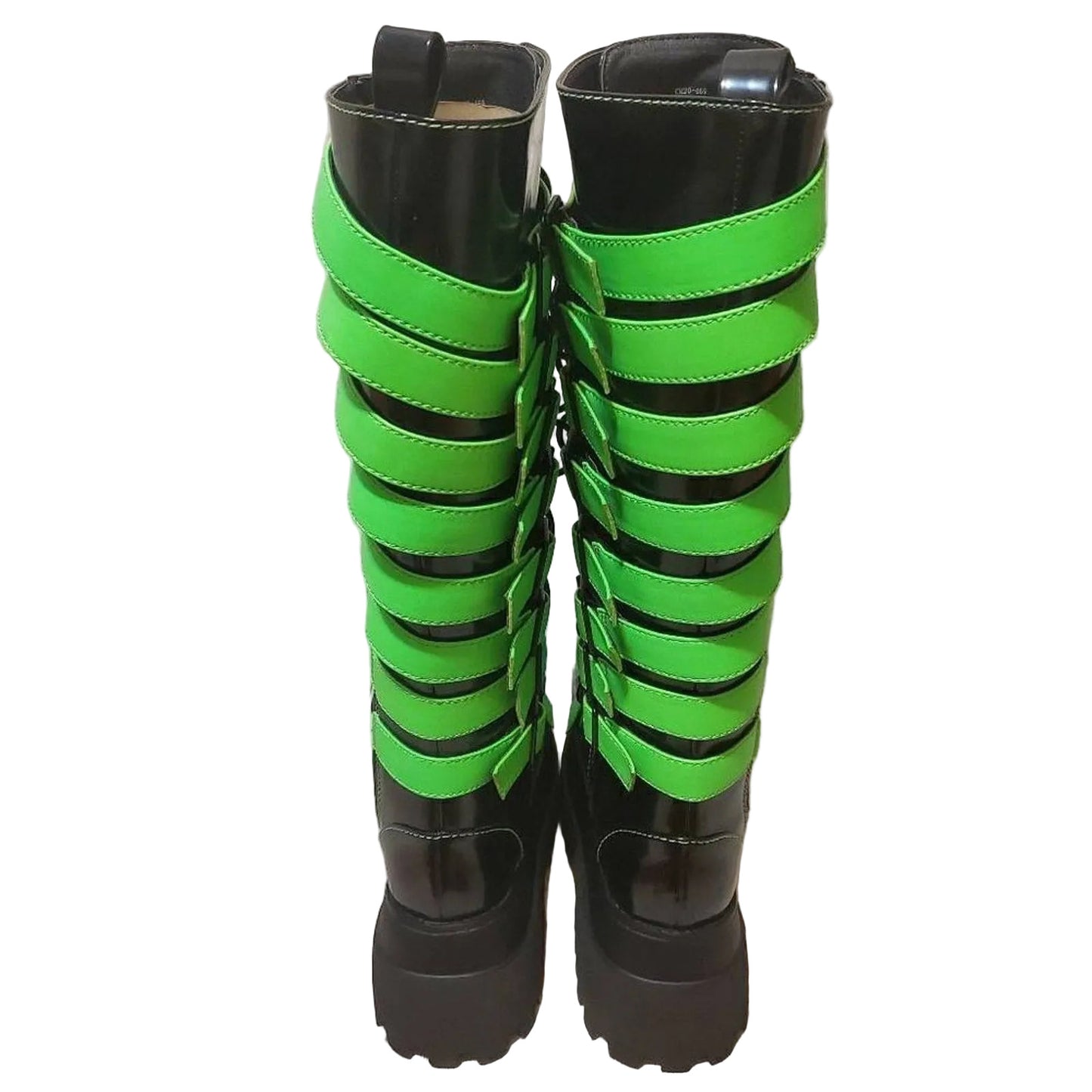 Current Mood Goth Emo Rave Knee High Platform Combat Boots