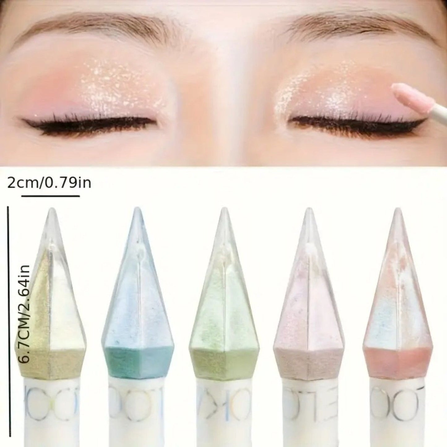 5pcs Holographic Rainbow Liquid Multichrome shimmer eyeshadow Set