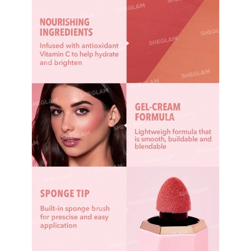 SHEGLAM Liquid Blush “Hush Hush” | Matte Nude Pink | Vitamin C Infused
