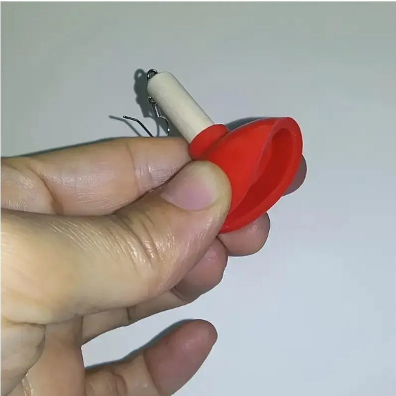 Funny & Cute Flush Toilet Bathroom Plunger Novelty Dangling Earrings