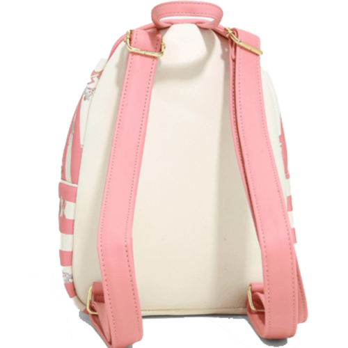 Disney Best Friends Pink and White Stripe Mini Backpack