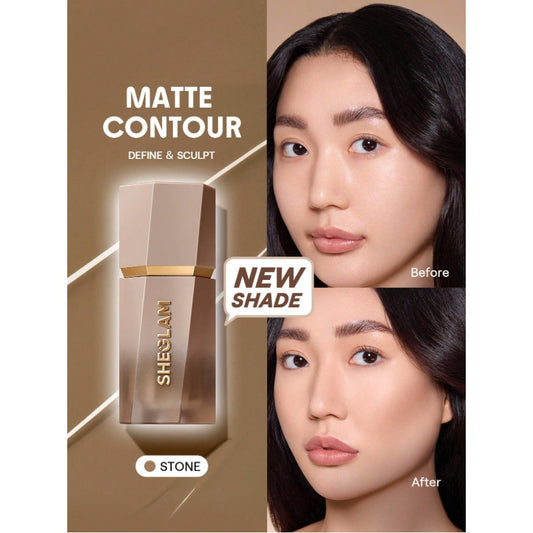 SHEGLAM Sun Sculpt Liquid Contour – Stone | Matte Cream Contour Stick