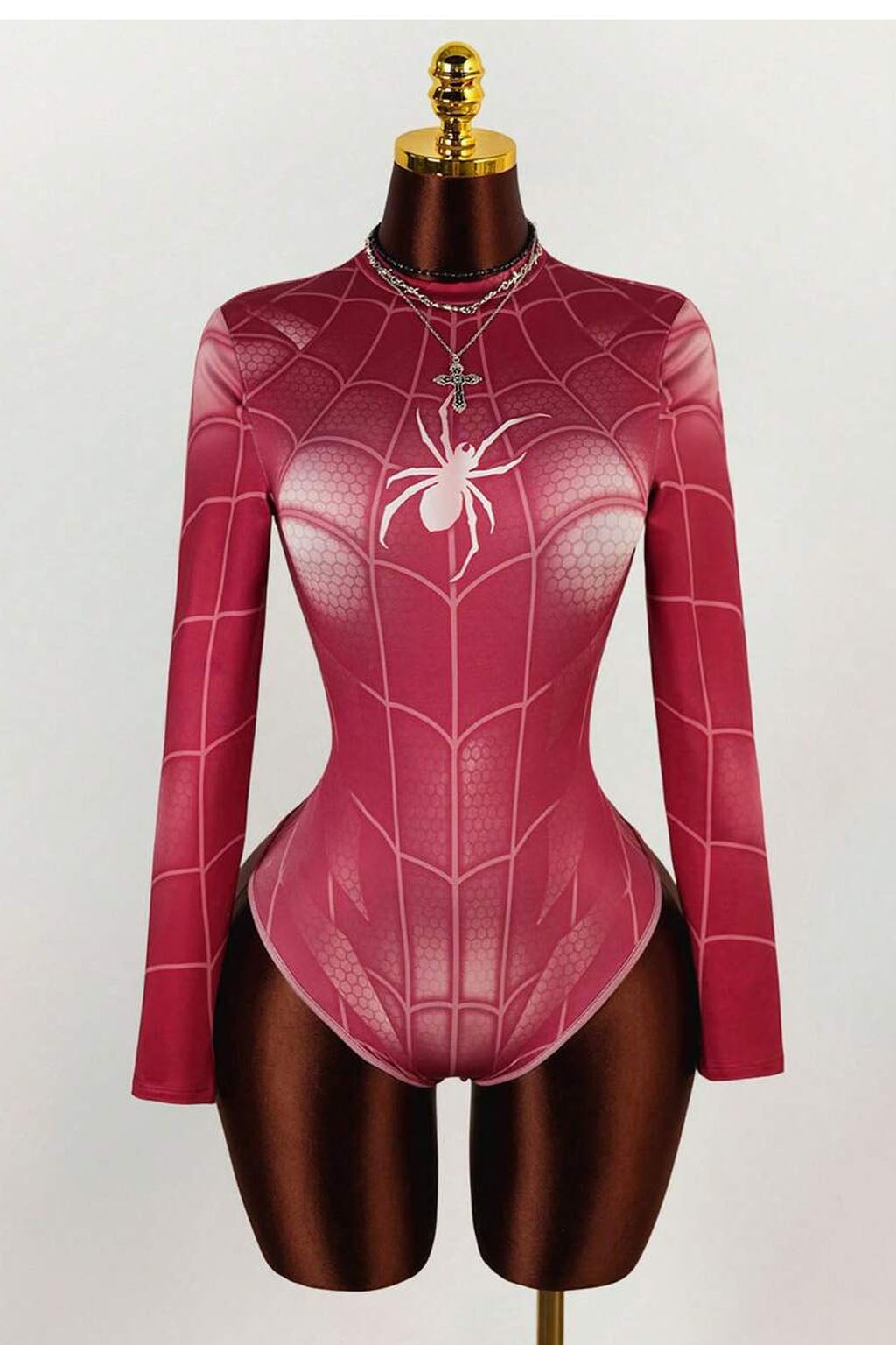 Red Spider Girl, Spider Woman, Sexy Bodysuit Cosplay Outfit