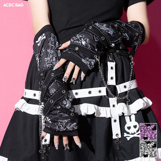 Goth Emo Punk Bunny Rabbit Harajuku Arm Warmers