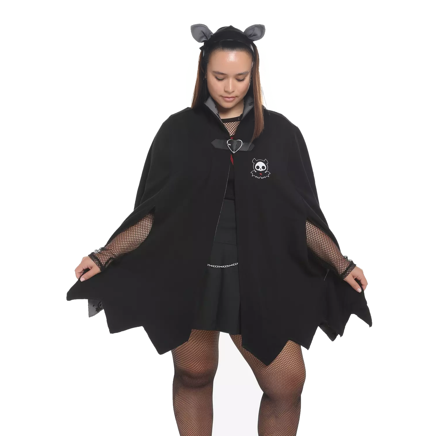 Skelanimals Diego Bat Goth Emo Egirl Hooded Winged Cape