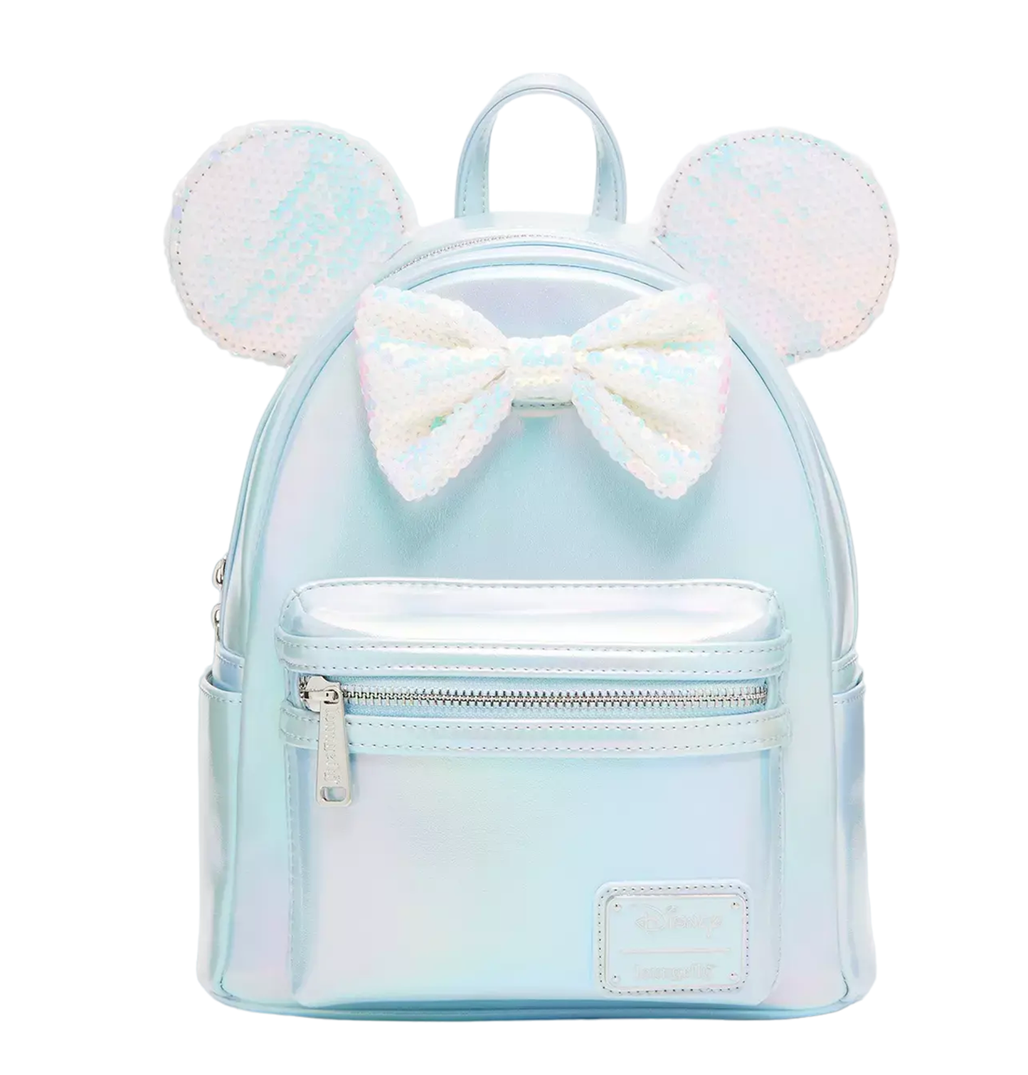 Loungefly Disney Minnie Mouse Iridescent Sequin Ears Mini Backpack