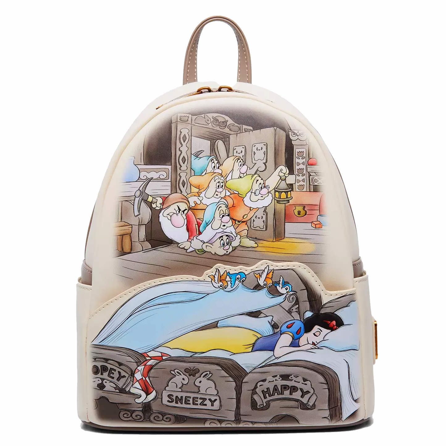 Loungefly Disney Snow White and the Seven Dwarfs Sleeping Scene Mini Backpack