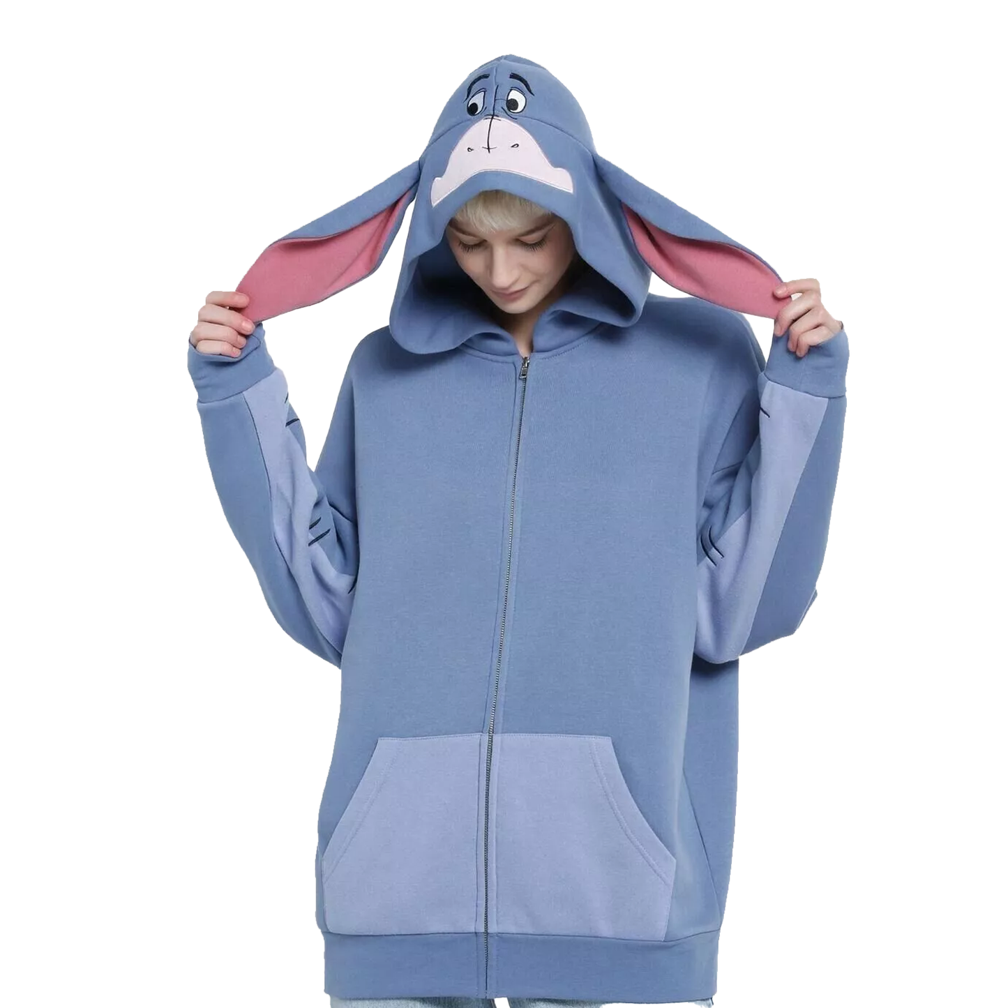 Disney Winnie The Pooh Eeyore Ears & Tail Hoodie XS, S, M, L