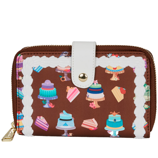 Loungefly Disney Princess Cakes Zip Around Wallet