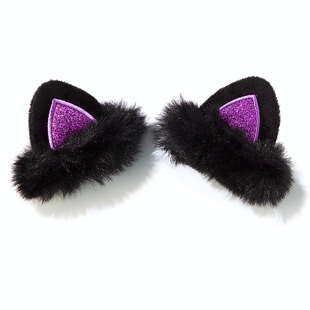 Colourpop Furry Black Cat Ears Hair Clip