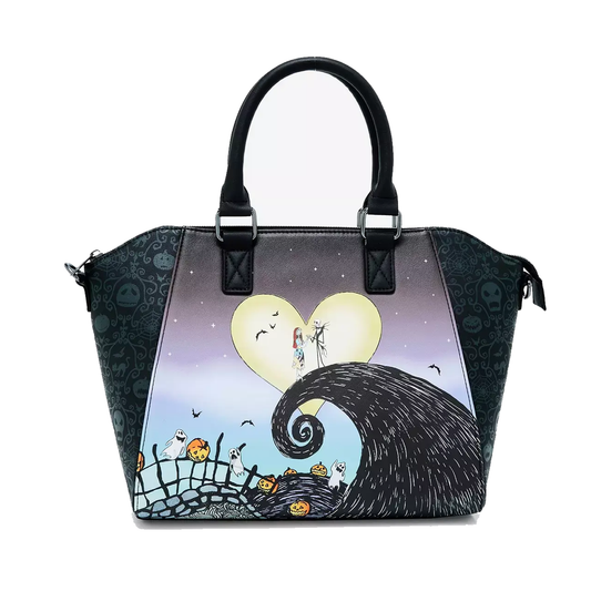 The Nightmare Before Christmas Jack & Sally Heart Moon Satchel Bag