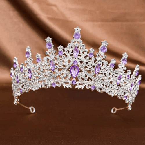 Wicked Silk Prom, Quinceanera Jeweled Crown Tiara Headband