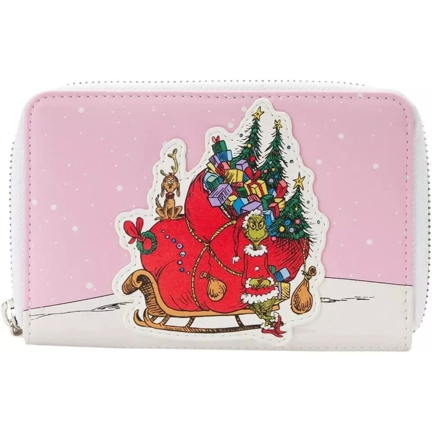 Loungefly Dr Seuss The Grinch Who Stole Christmas Sleigh Zip Around WalleT
