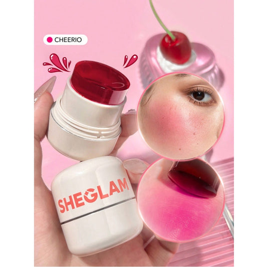 SHEGLAM Jelly Wow Blush Stick – Cheerio Shade Lip & Cheek Tint All-in-One Makeup