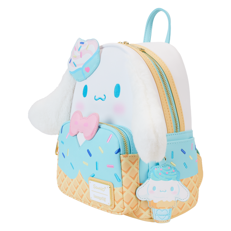 Loungefly SDCC Sanrio Cinnamoroll Ice Cream Scented Plush Cosplay Mini Backpack