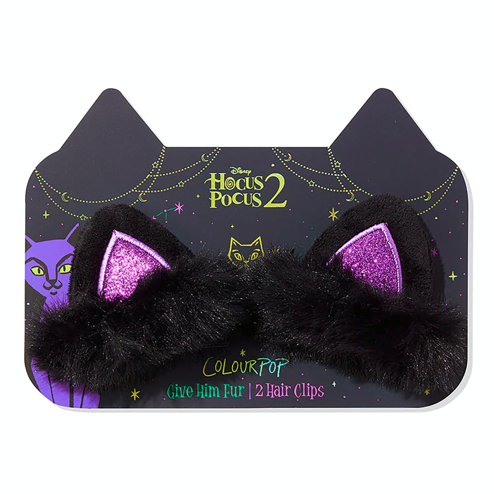 Colourpop Furry Black Cat Ears Hair Clip