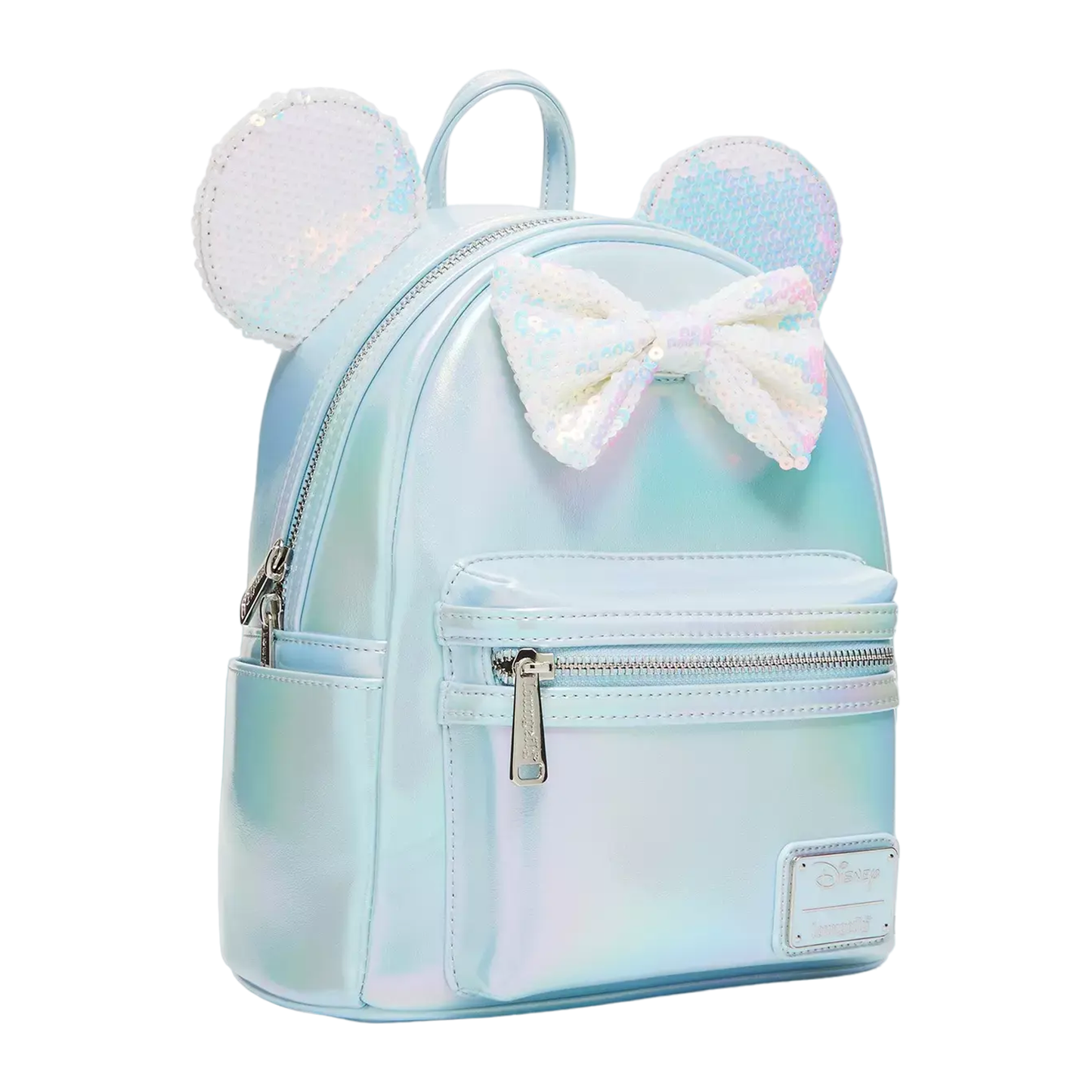 Loungefly Disney Minnie Mouse Iridescent Sequin Ears Mini Backpack