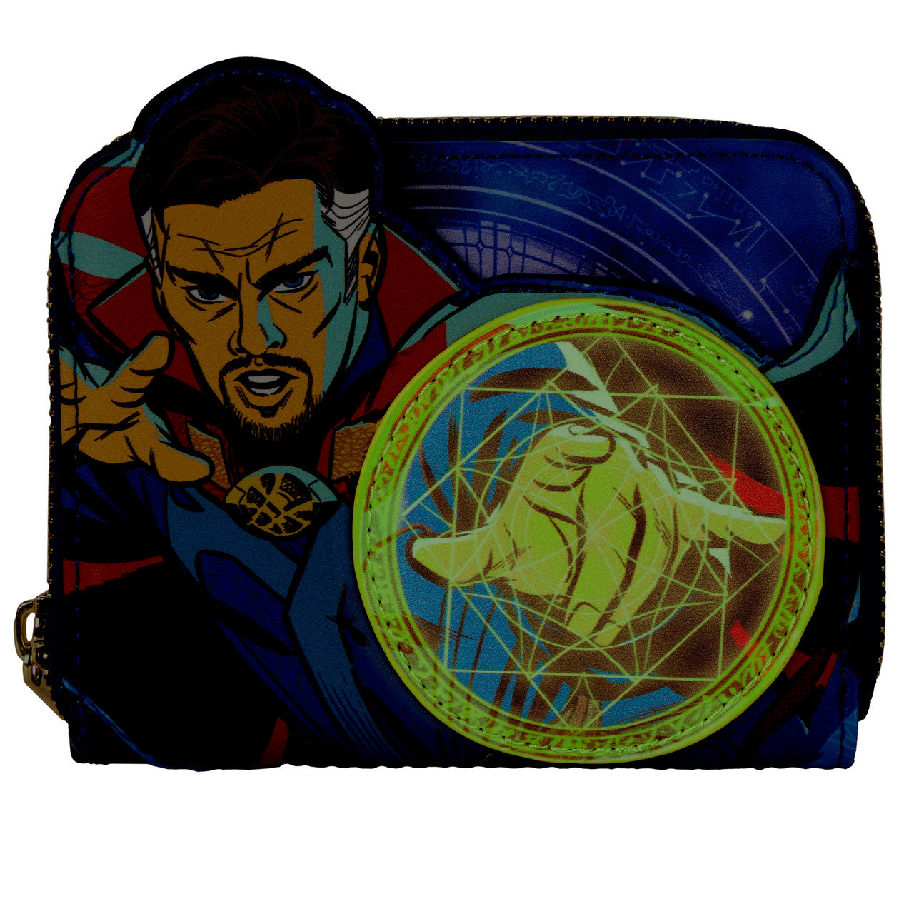 Loungefly Marvel Dr Strange Glow in the Dark Multiverse Wallet