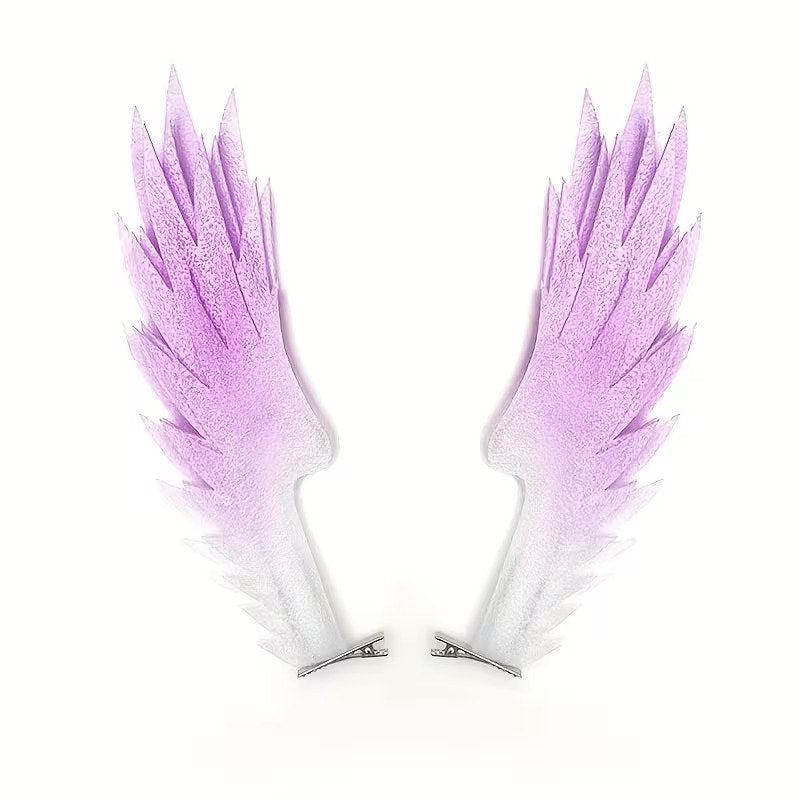 6x Angel Wings lightweight Foam Anime Cosplay Prop Headpiece Hair Clips