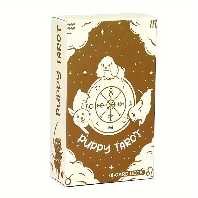 Adorable Cute Kawaii Puppy Dog Tarot Card Deck – 78-Card Deck
