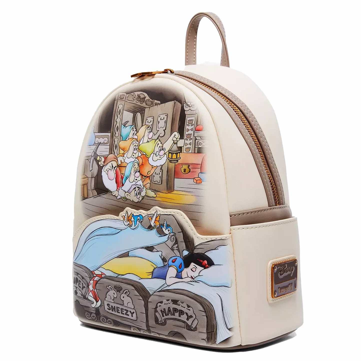 Loungefly Disney Snow White and the Seven Dwarfs Sleeping Scene Mini Backpack