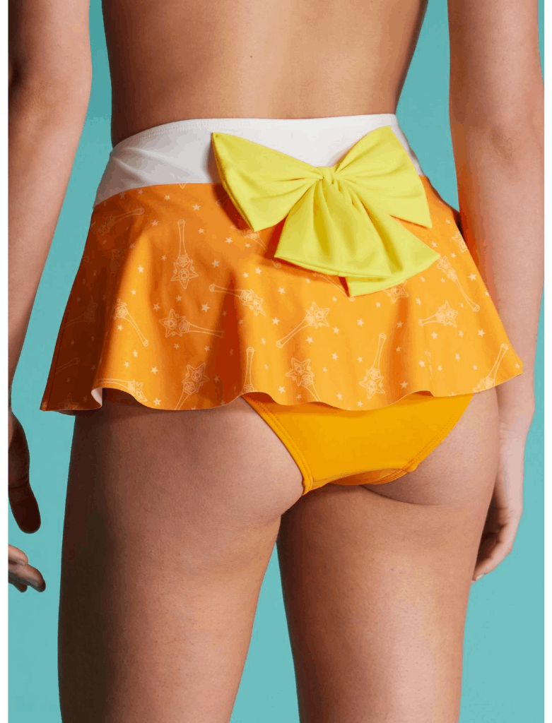 Sailor Moon Sailor Venus Cosplay Bikini Swim suit Set XS, S, M