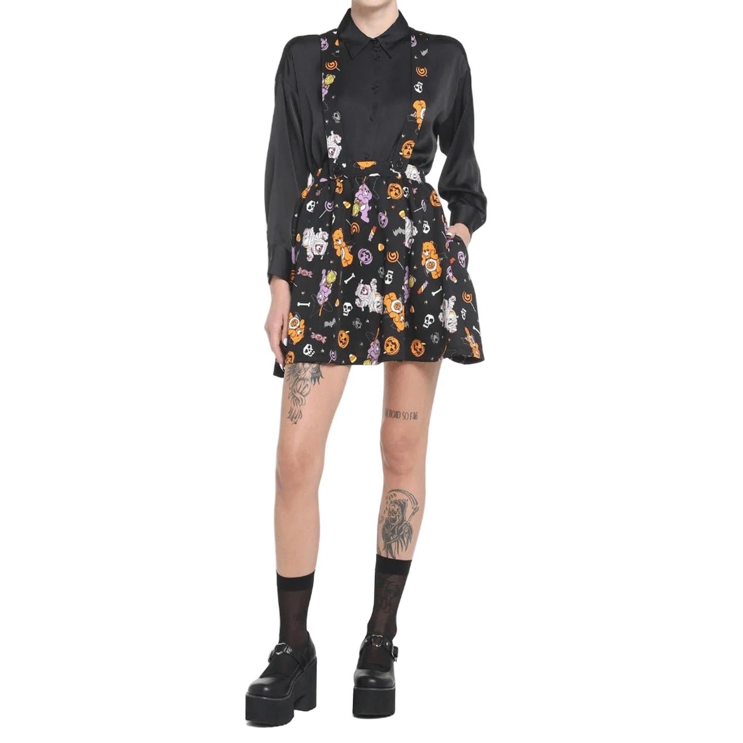 Care Bears Halloween Candy Suspender Skirt