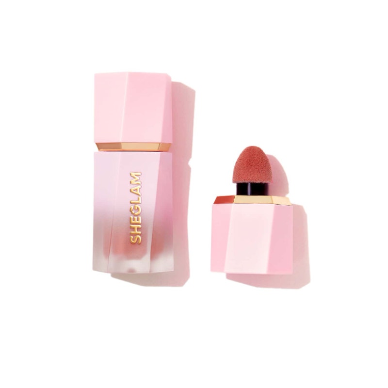 SHEGLAM Color Bloom Liquid Blush - Devoted | Award-Winning Matte Coral Blush