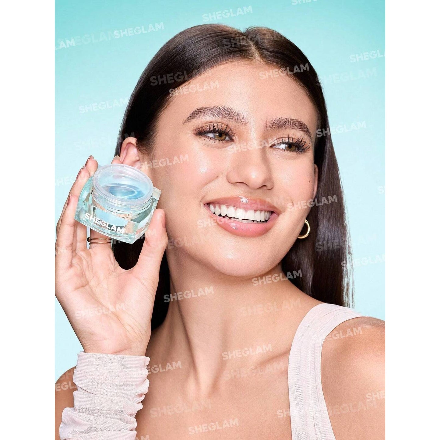 SHEGLAM Jelly Hydrating Primer – Dewy Makeup Grip Moisturizer with Bouncy Smile