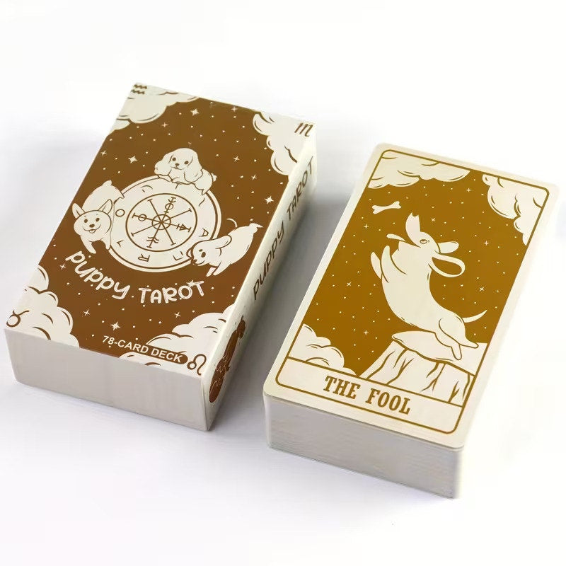 Adorable Cute Kawaii Puppy Dog Tarot Card Deck – 78-Card Deck