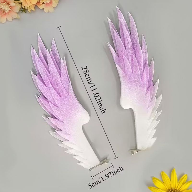6x Angel Wings lightweight Foam Anime Cosplay Prop Headpiece Hair Clips