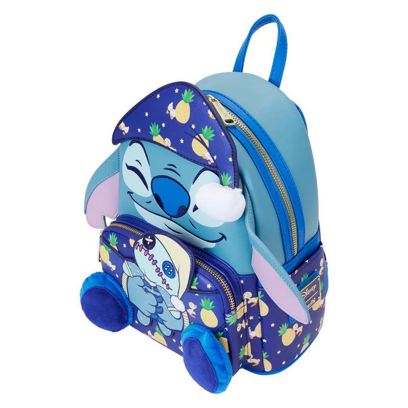 Loungefly SDCC Bedtime Stitch Glow Mini Backpack