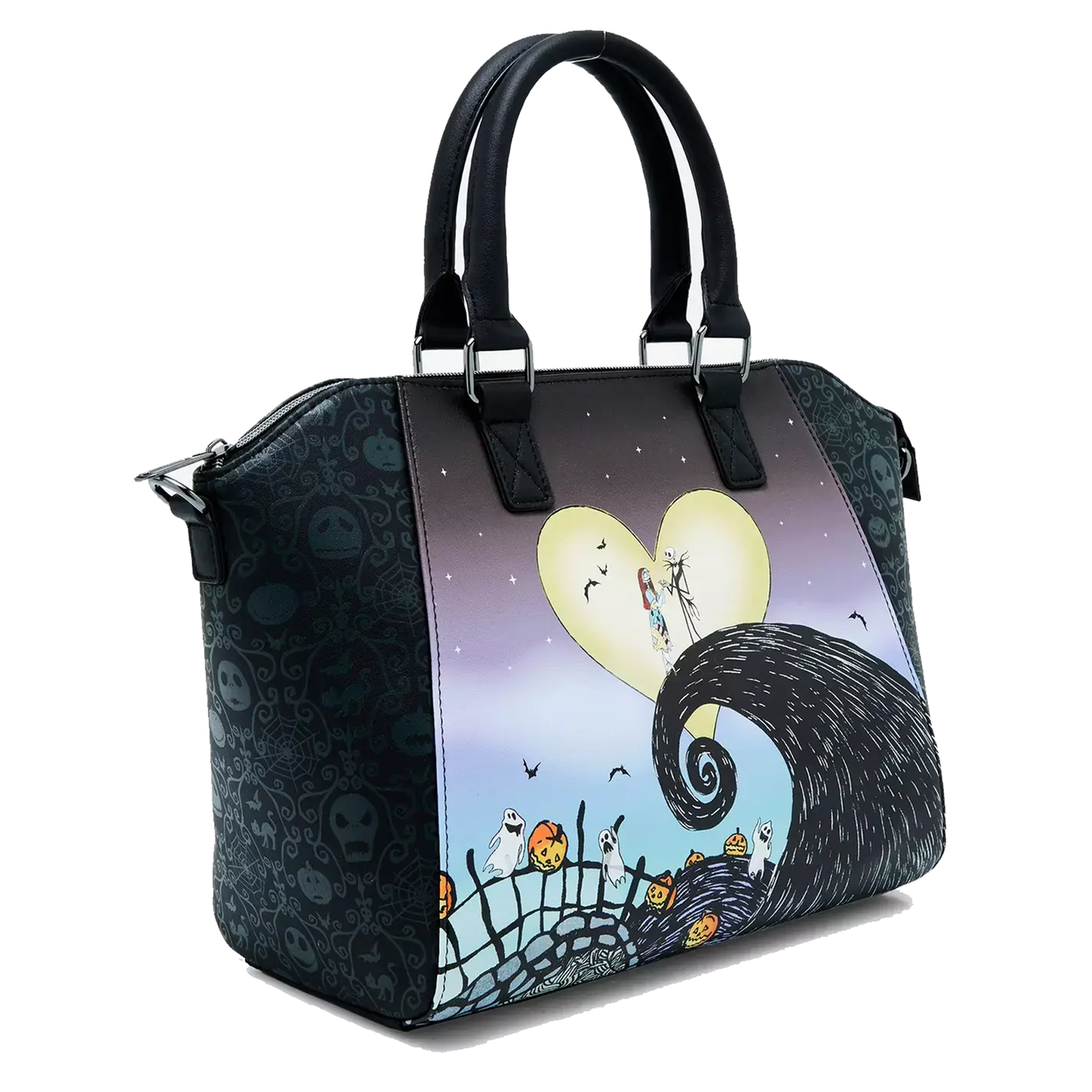 The Nightmare Before Christmas Jack & Sally Heart Moon Satchel Bag