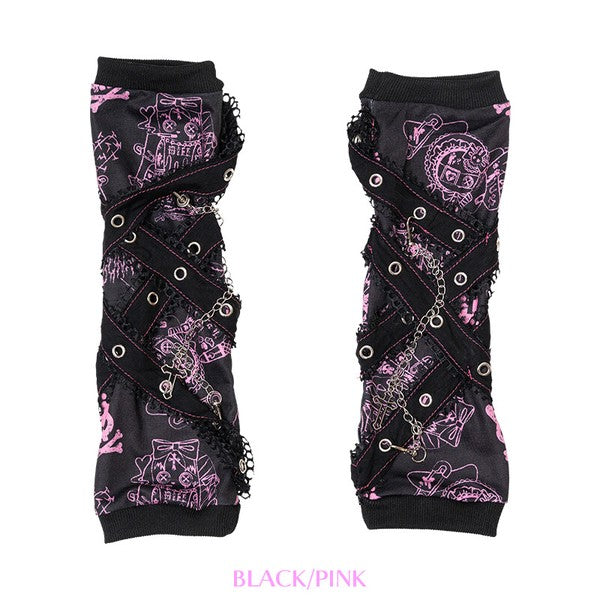 Goth Emo Punk Bunny Rabbit Harajuku Arm Warmers