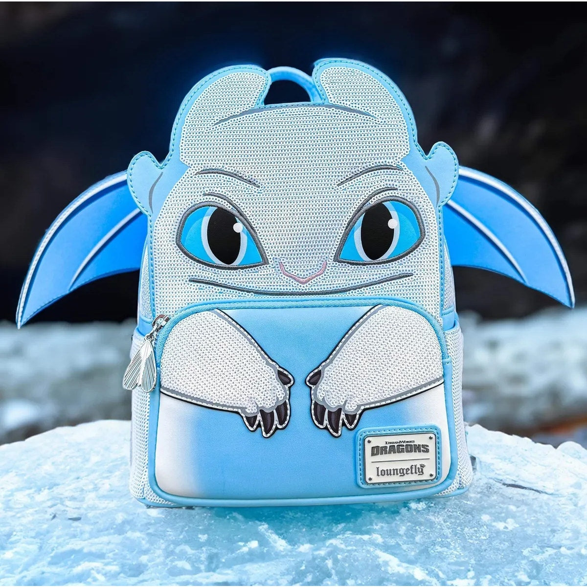 Loungefly How to Train Your Dragon Light Fury Cosplay Mini Backpack