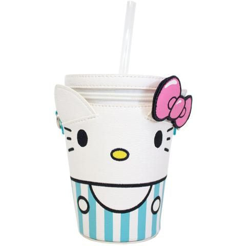 Loungefly OG HEART LOGO Hello Kitty Drink Crossbody Bag Purse