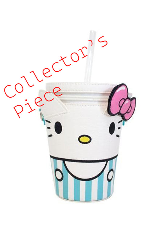 Loungefly OG HEART LOGO Hello Kitty Drink Crossbody Bag Purse