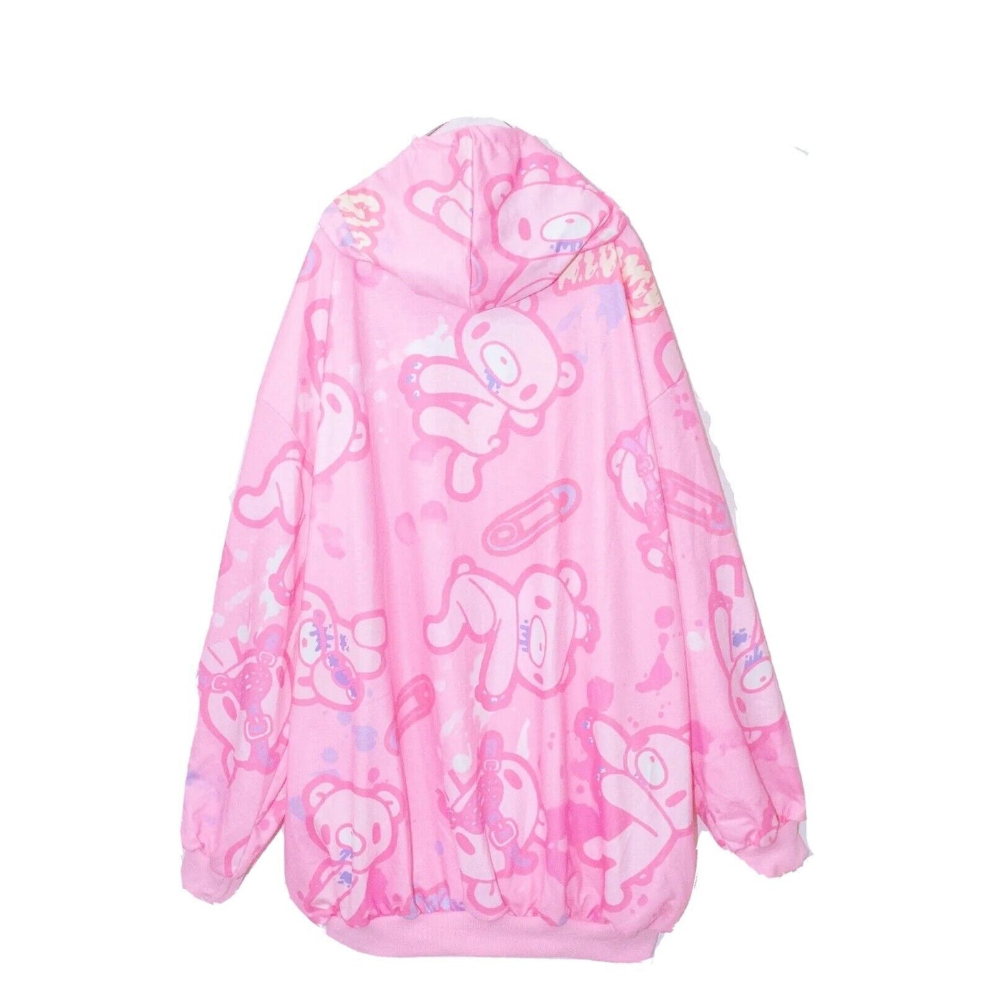 Gloomy Bear Hoodie Goth Emo Punk Raver Skater Cute Oversized Hoodie XL